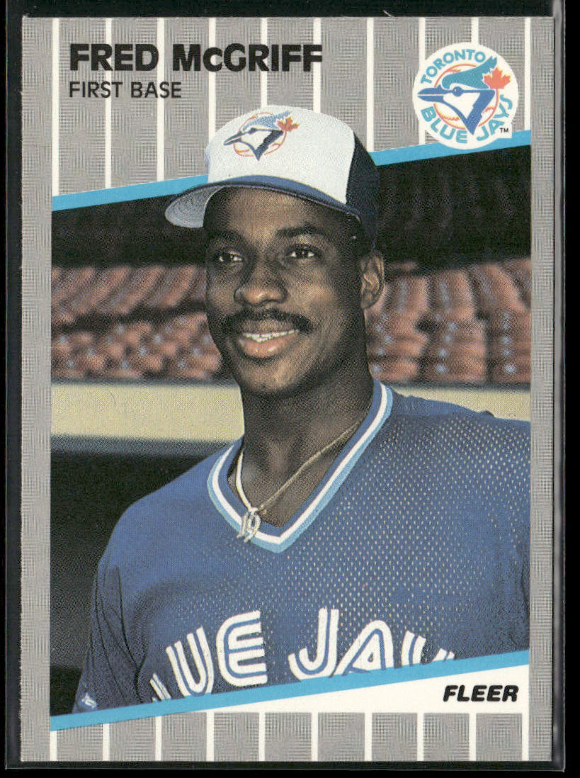 Fred McGriff 1989 Fleer #240 Toronto Blue Jays