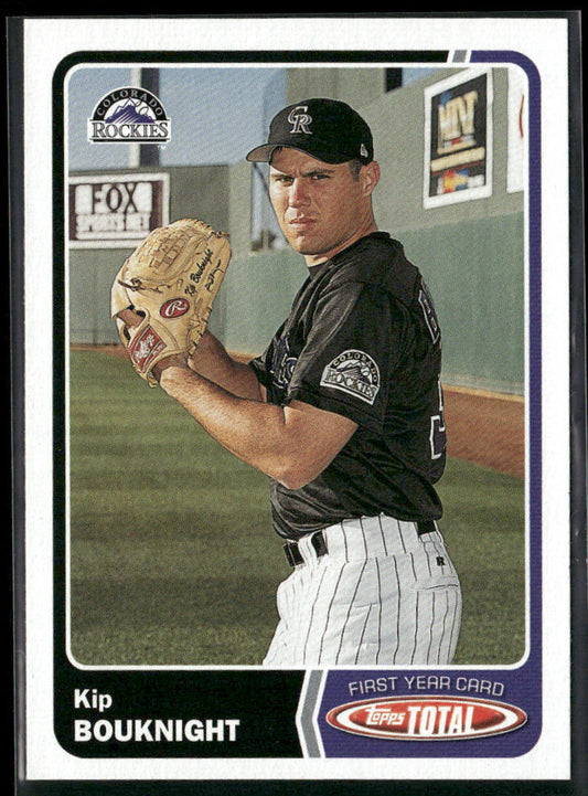Kip Bouknight 2003 Topps Total #935 RC Colorado Rockies