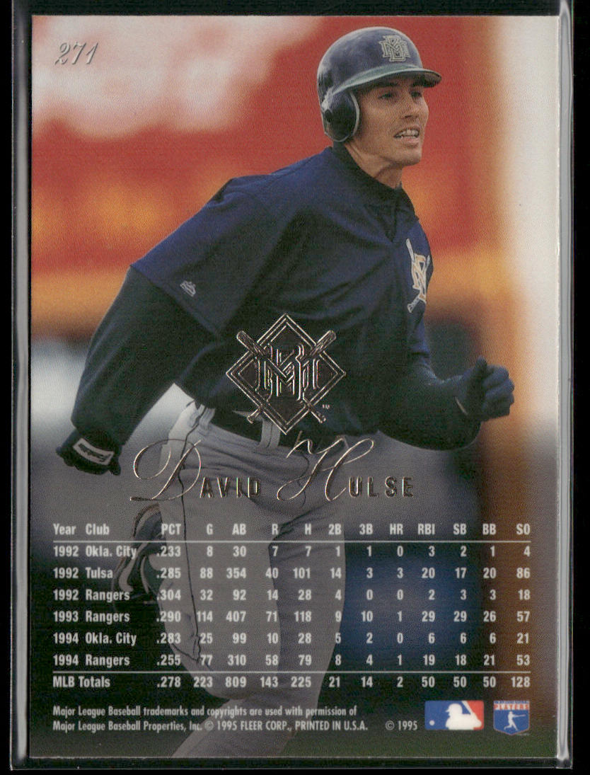 David Hulse 1995 Flair #271 Milwaukee Brewers