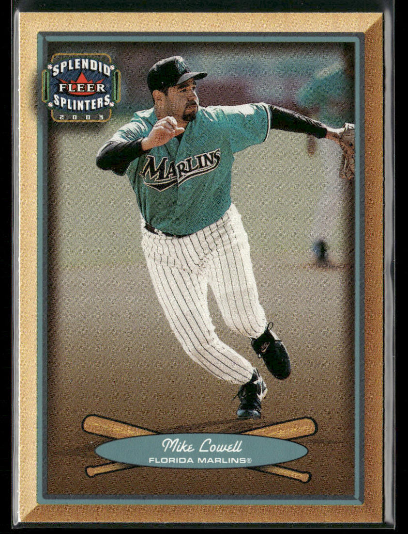 Mike Lowell 2003 Fleer Splendid Splinters #21 Florida Marlins