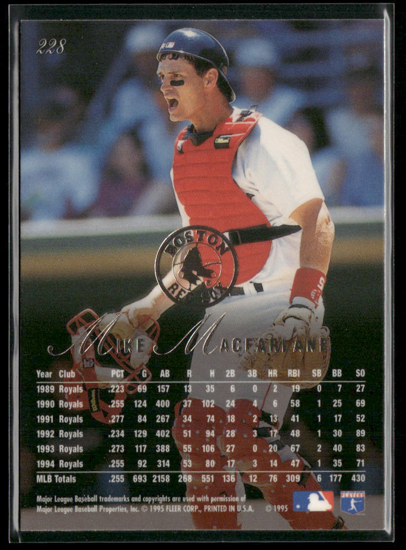 Mike Macfarlane 1995 Flair #228 Boston Red Sox