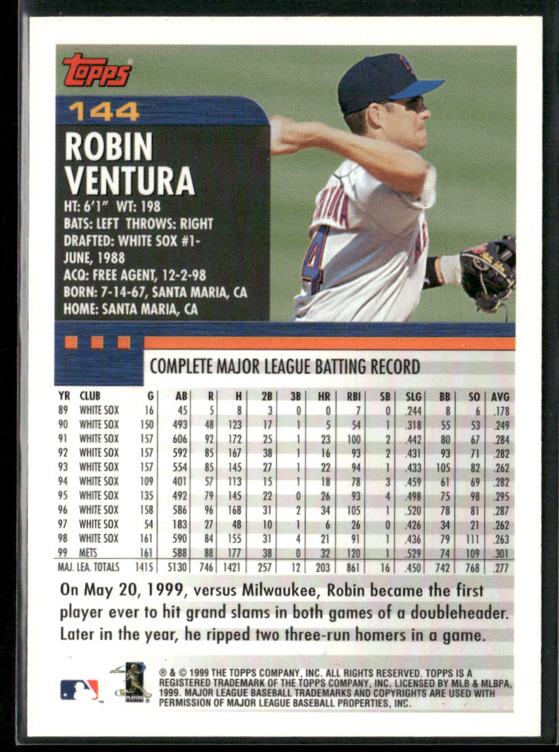 Robin Ventura 2000 Topps #144 New York Mets