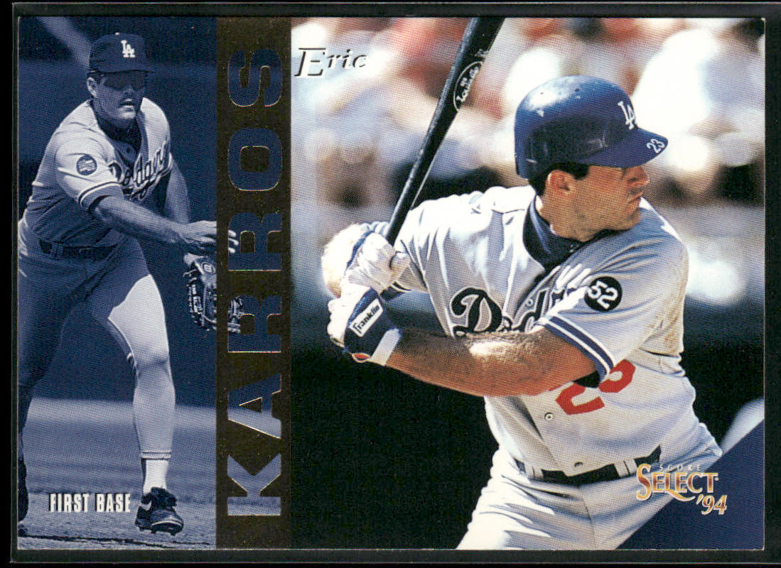 Eric Karros 1994 Select #44 Los Angeles Dodgers
