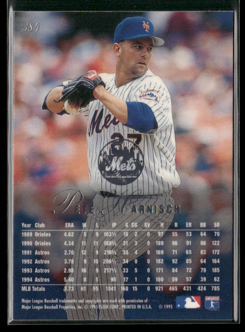 Pete Harnisch 1995 Flair #384 New York Mets