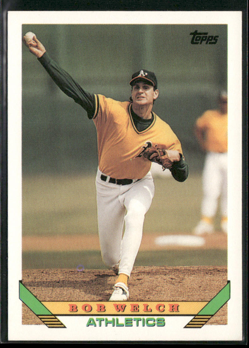 Bob Welch 1993 Topps #705 Oakland Athletics