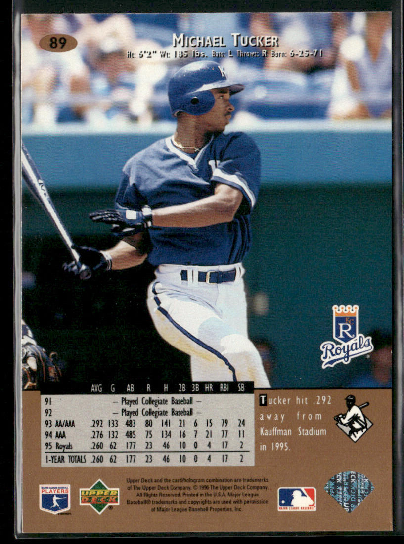Michael Tucker 1996 Upper Deck #89 Kansas City Royals