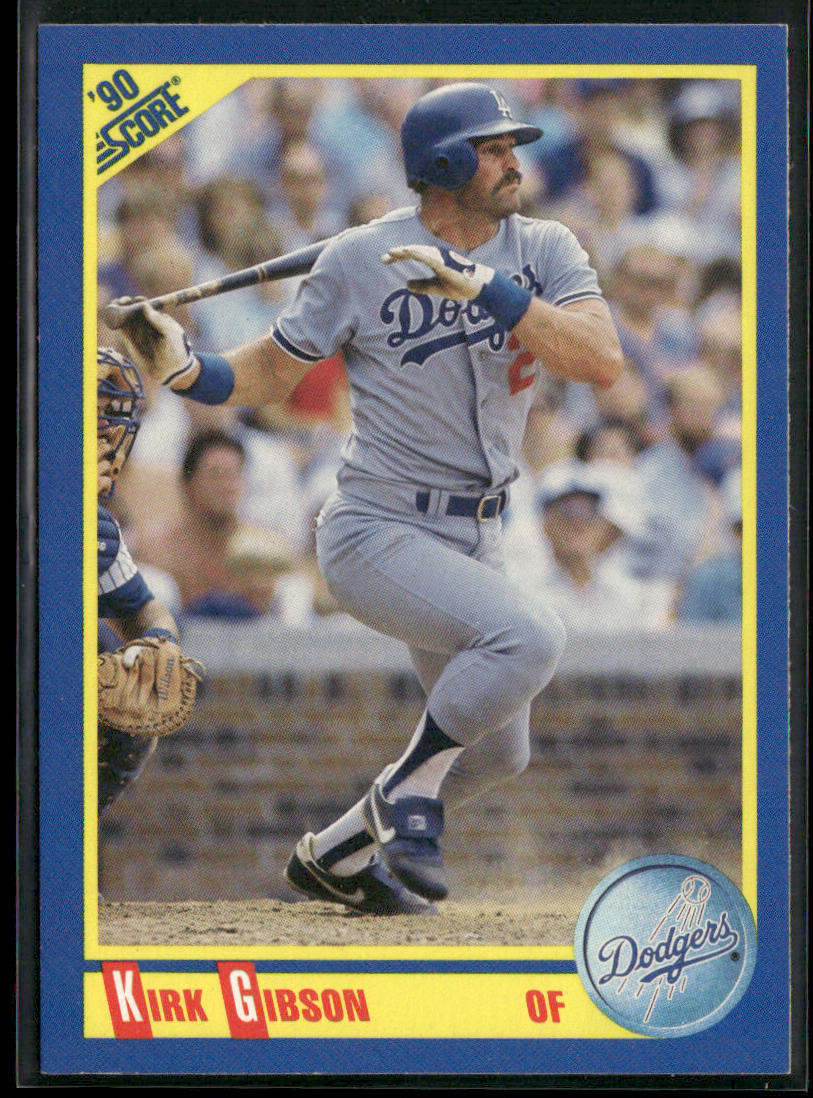 Kirk Gibson 1990 Score #487 Los Angeles Dodgers