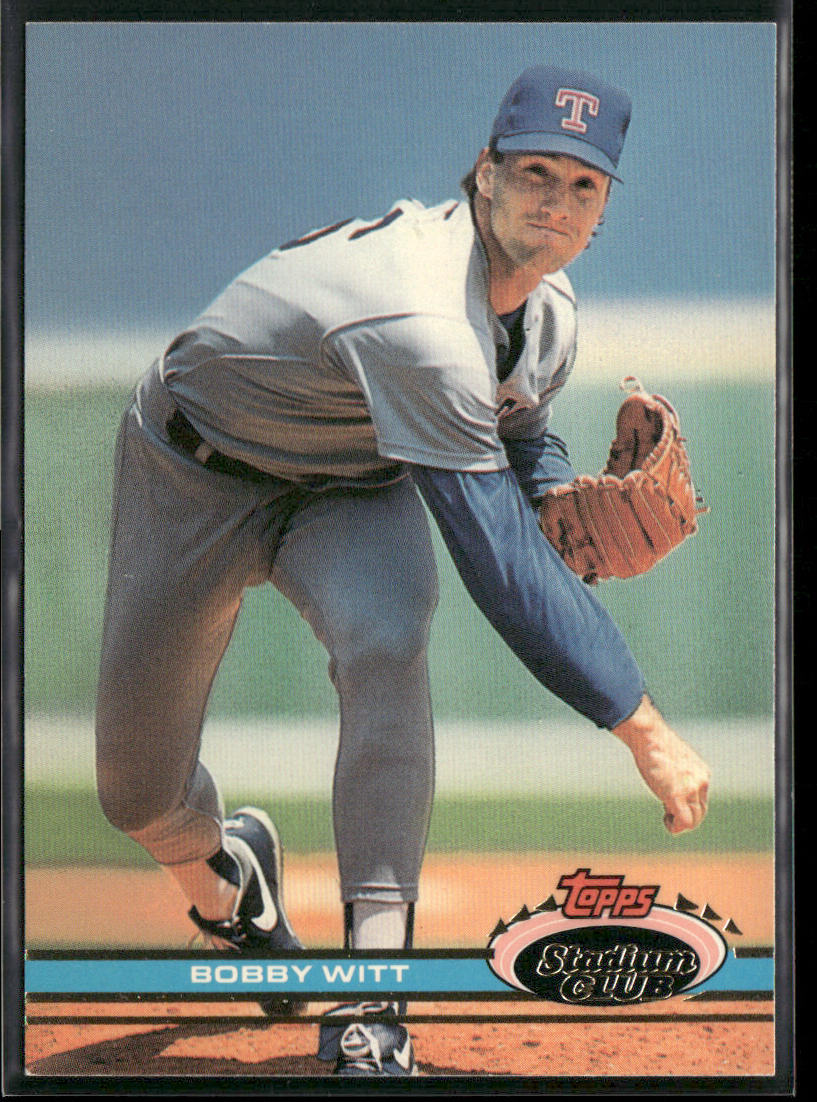 Bobby Witt 1991 Stadium Club #96b Texas Rangers