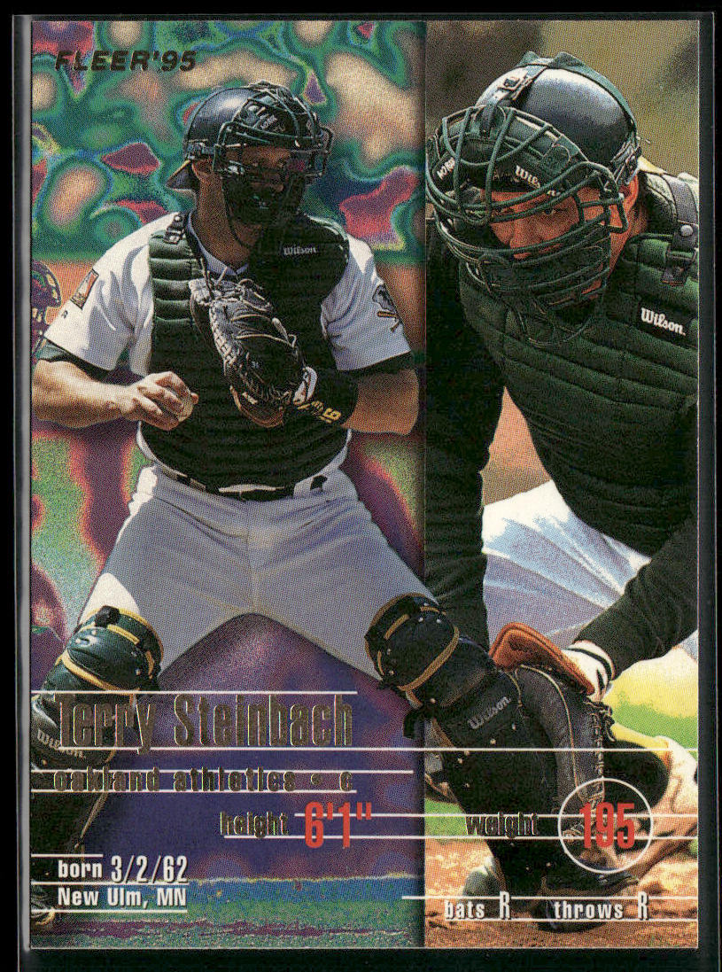 Terry Steinbach 1995 Fleer #254 Oakland Athletics