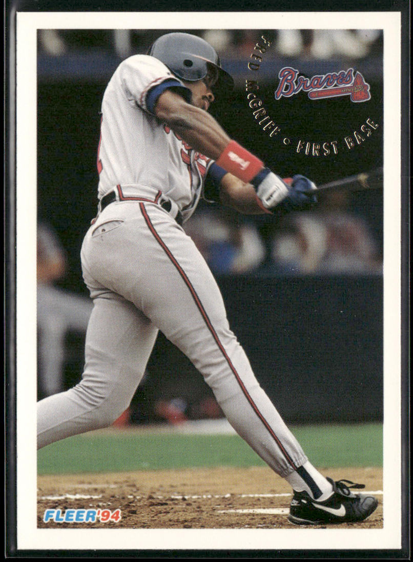 Fred McGriff 1994 Fleer #366 Atlanta Braves