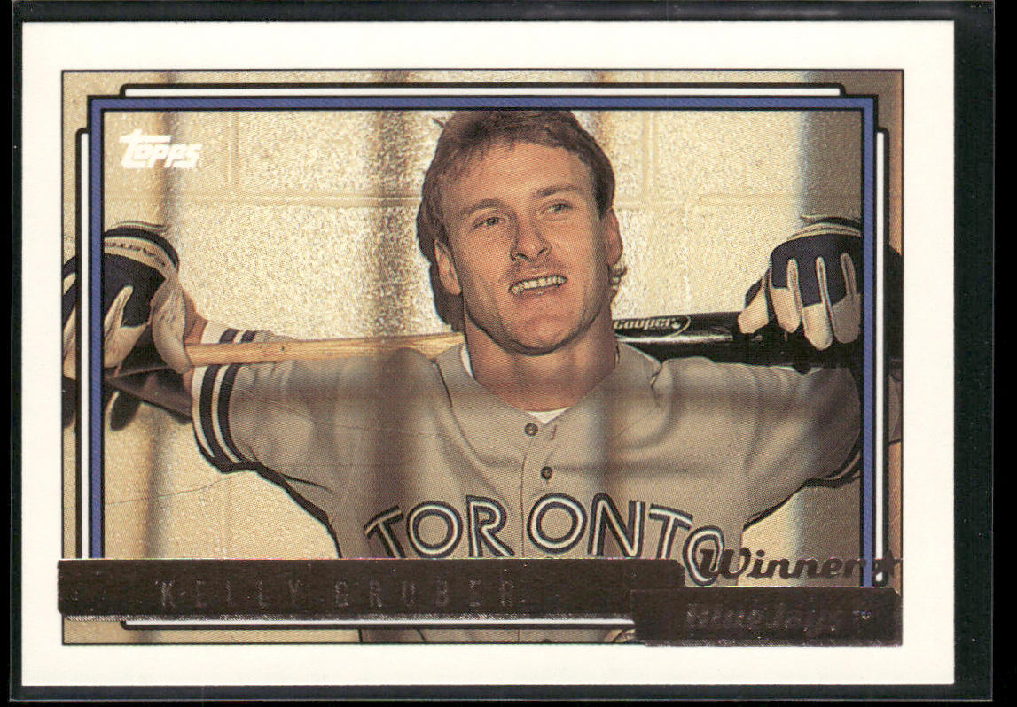 Kelly Gruber 1992 Topps Gold Winners #298 Toronto Blue Jays