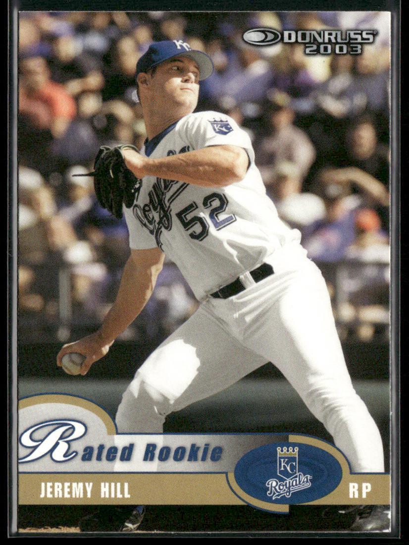 Jeremy Hill 2003 Donruss #30 Kansas City Royals