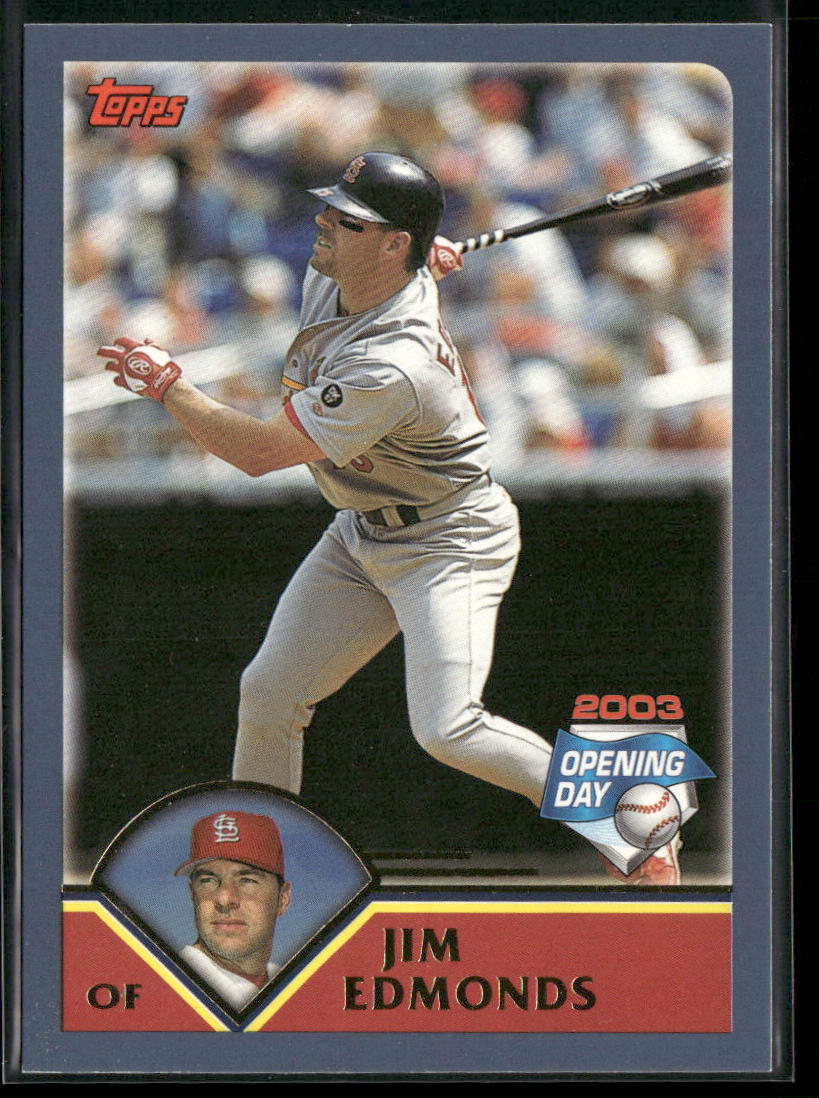 Jim Edmonds 2003 Topps Opening Day #108 St. Louis Cardinals
