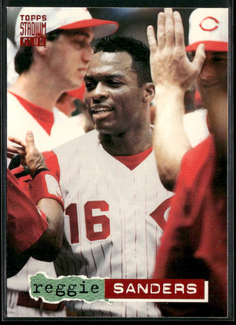 Reggie Sanders 1994 Stadium Club #136 Cincinnati Reds