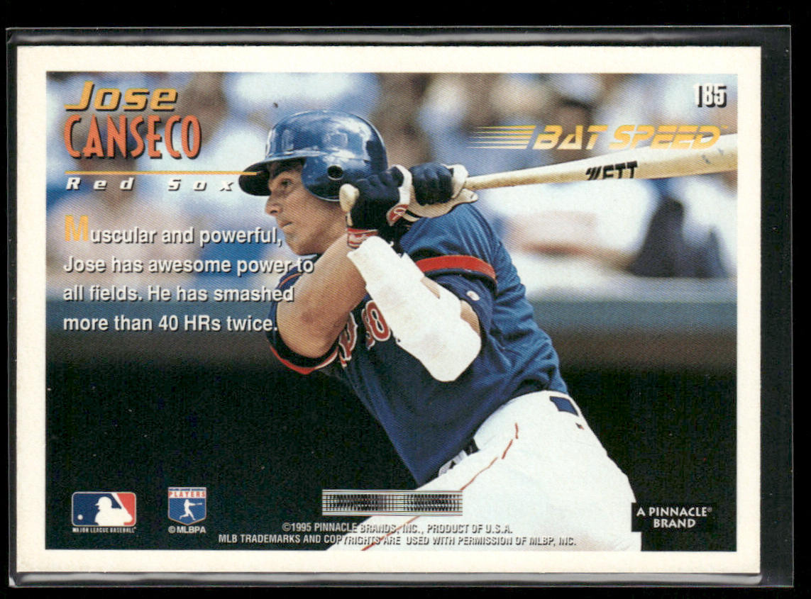 Jose Canseco 1995 Summit #185 Boston Red Sox