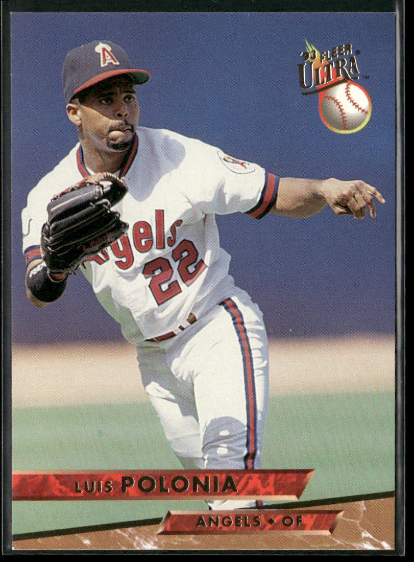 Luis Polonia 1993 Ultra #168 California Angels