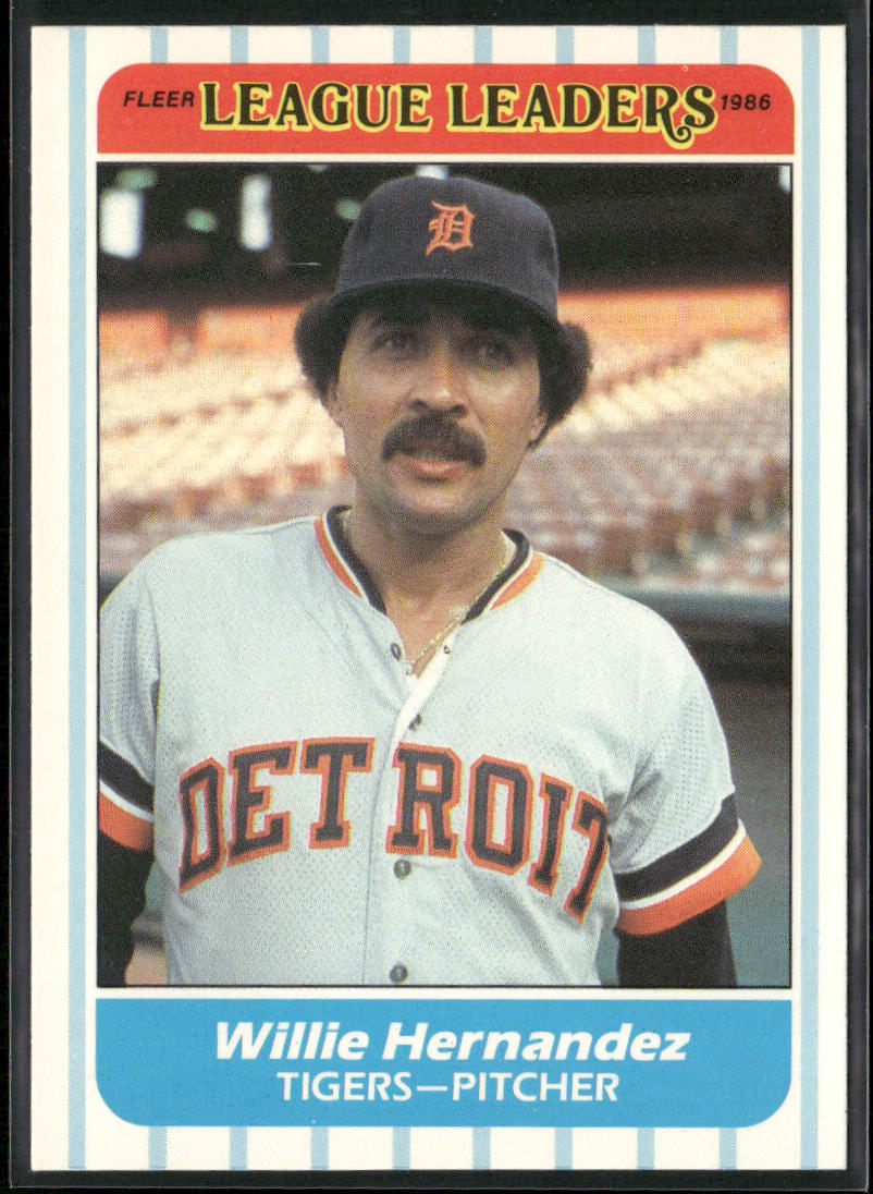 Willie Hernandez 1986 Fleer League Leaders #18 Detroit Tigers