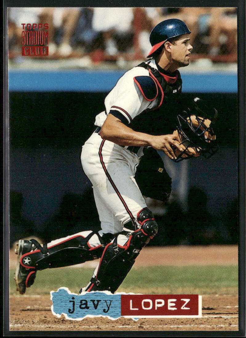 Javy Lopez 1994 Stadium Club #703 Atlanta Braves