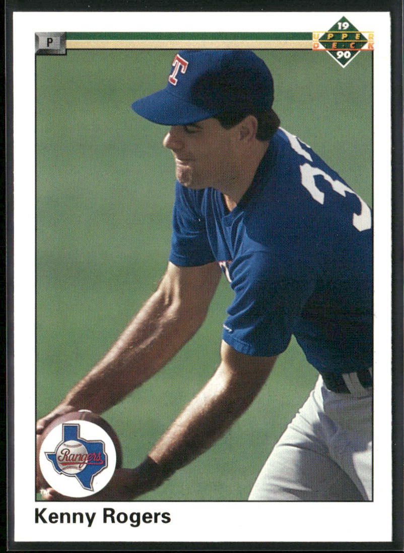 Kenny Rogers 1990 Upper Deck #606 Texas Rangers