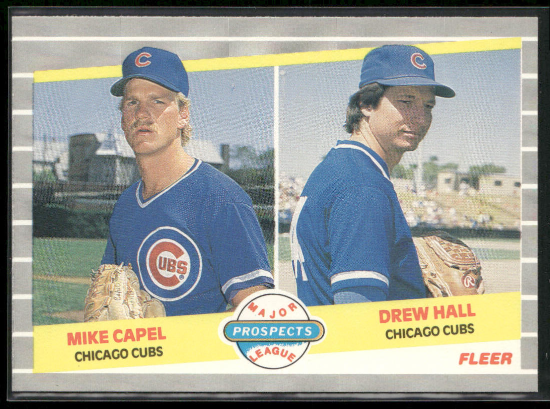 Mike Capel / Drew Hall MLP 1989 Fleer #643 RC Chicago Cubs