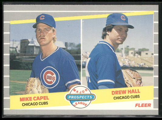 Mike Capel / Drew Hall MLP 1989 Fleer #643 RC Chicago Cubs