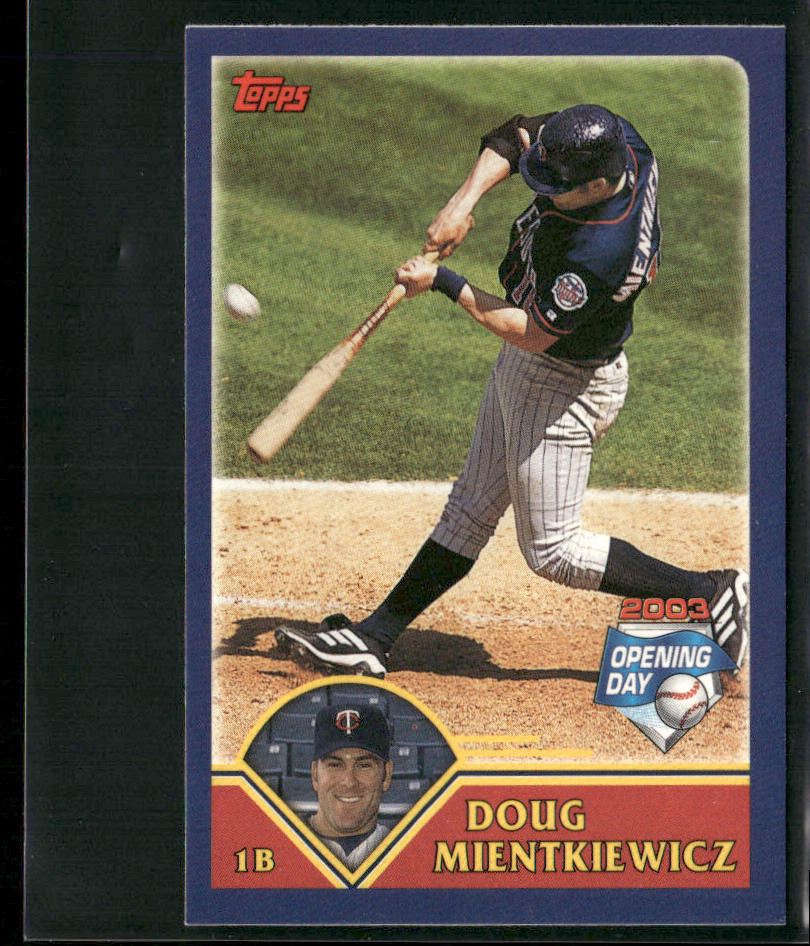 Doug Mientkiewicz 2003 Topps Opening Day Mini Stickers #NNO Minnesota Twins
