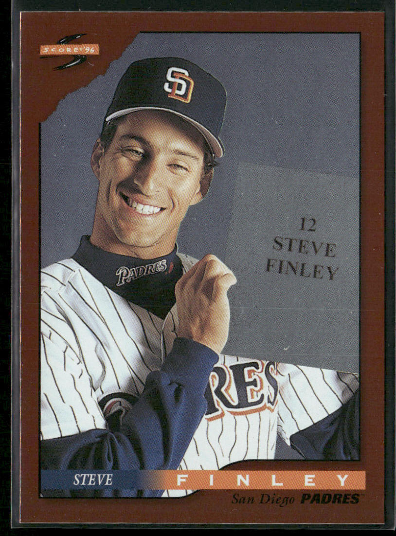 Steve Finley 1996 Score Dugout Collection (Series Two) #12 San Diego Padres