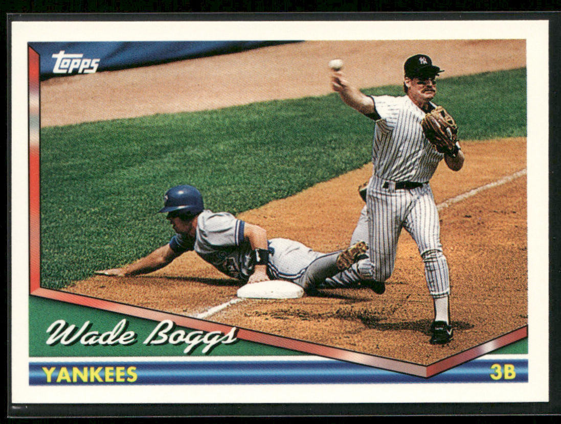 Wade Boggs 1994 Topps #520 Team name in yellow New York Yankees
