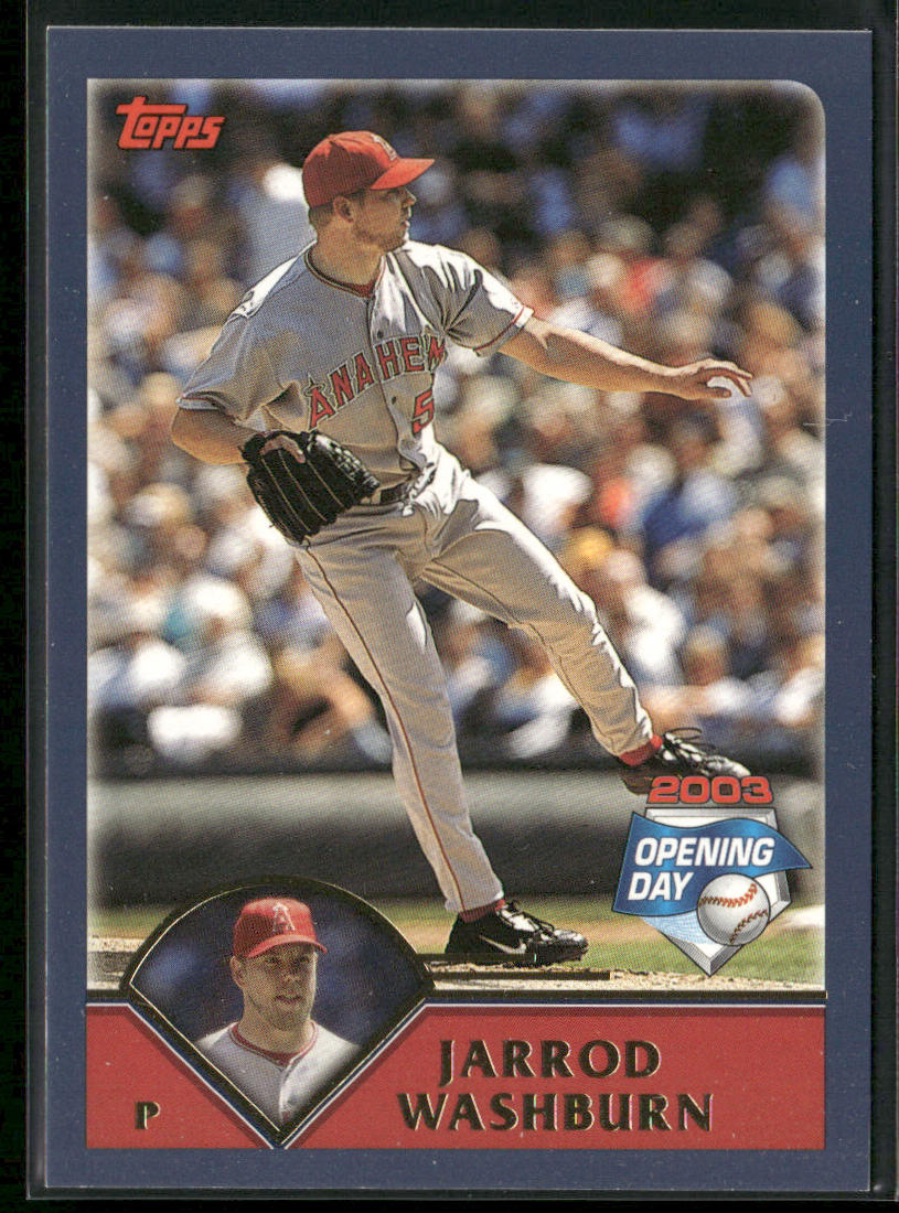 Jarrod Washburn 2003 Topps Opening Day #2 Anaheim Angels