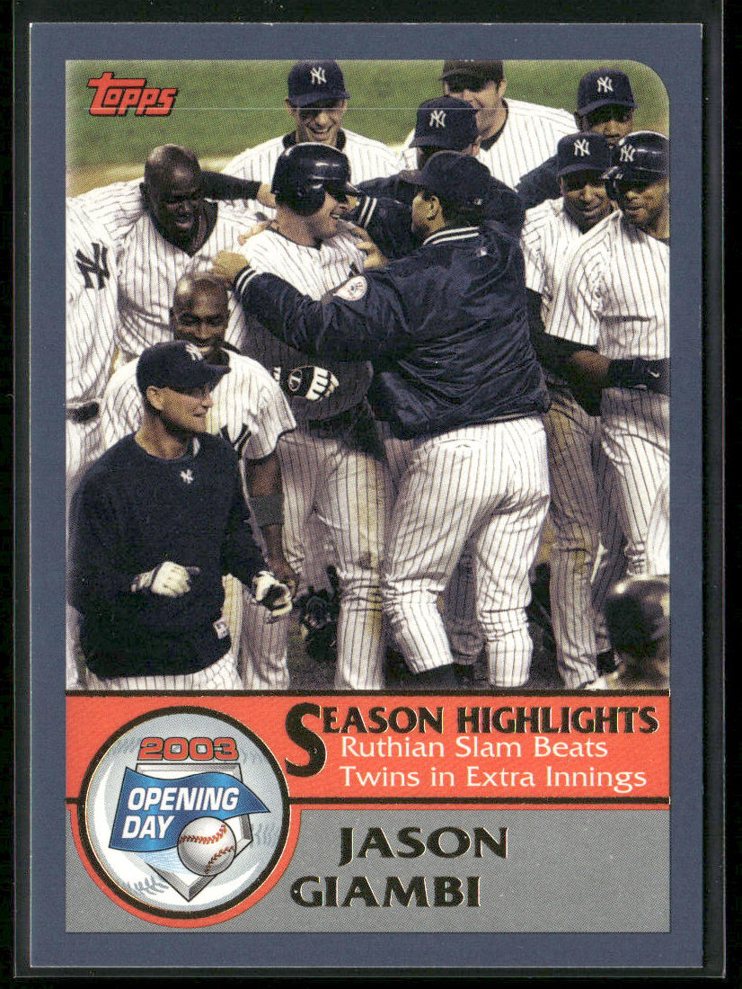 Jason Giambi 2003 Topps Opening Day #163 New York Yankees