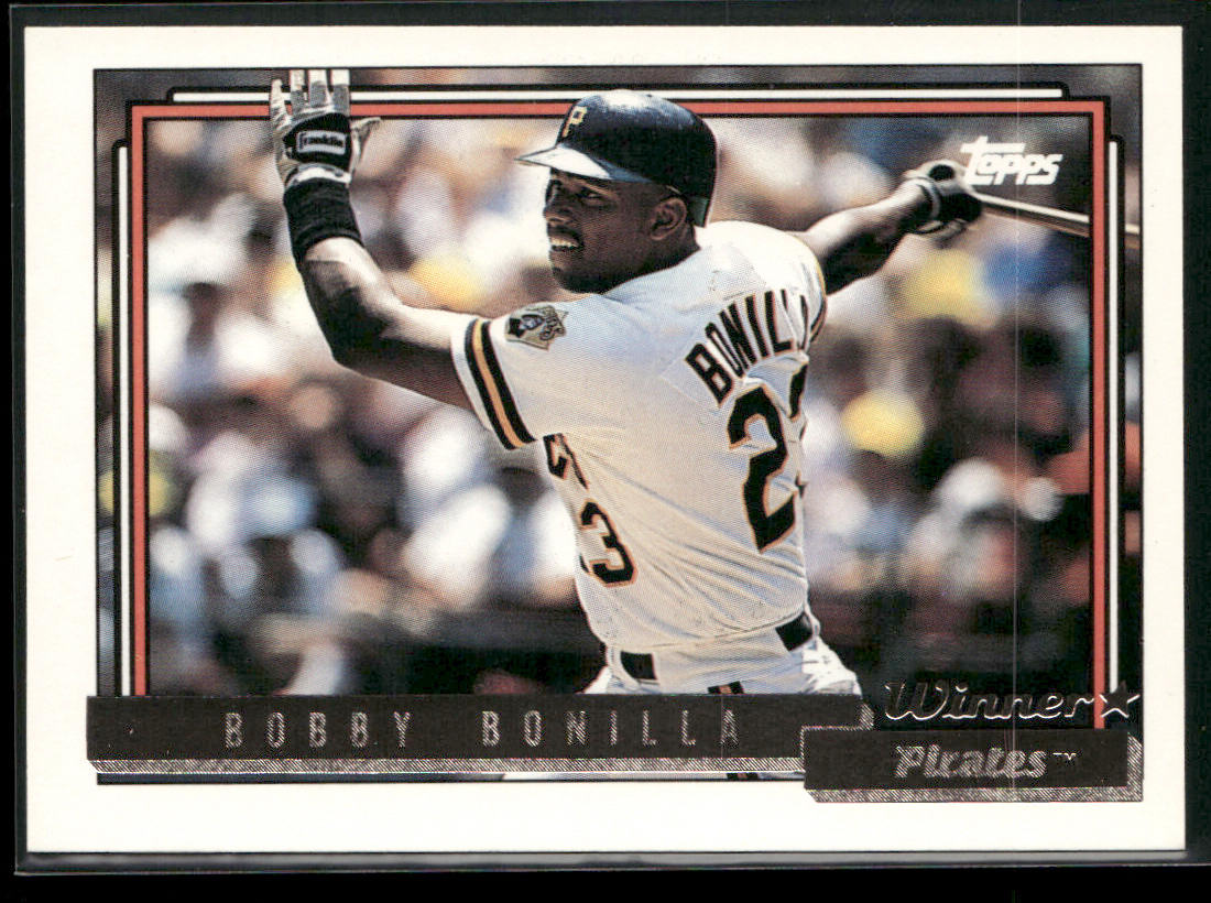 Bobby Bonilla 1992 Topps Gold Winners #160a Pittsburgh Pirates