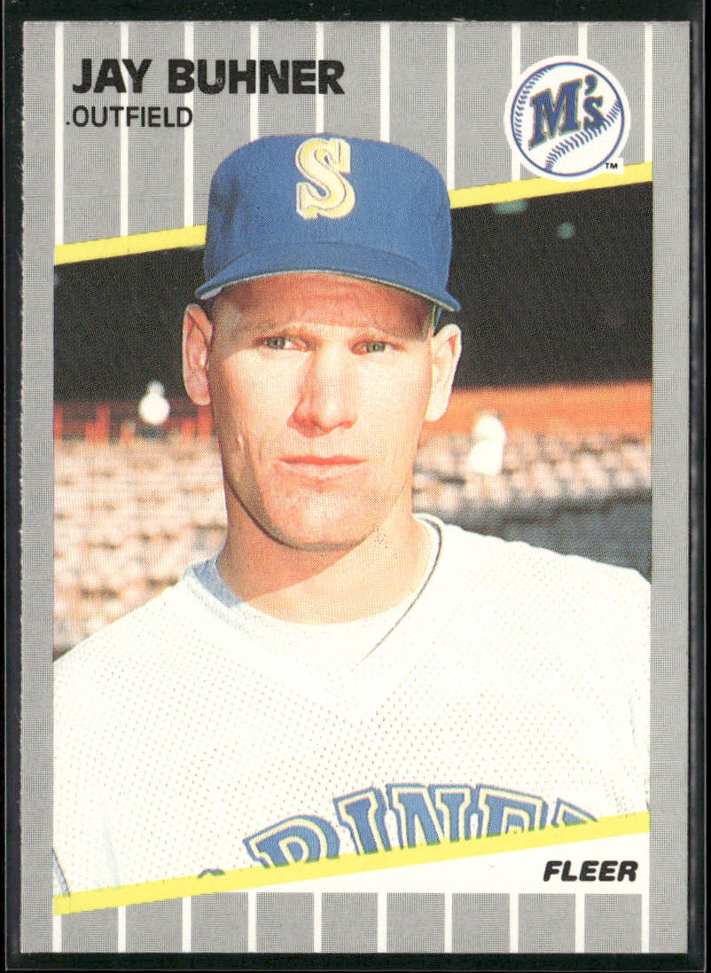 Jay Buhner 1989 Fleer #542 Seattle Mariners