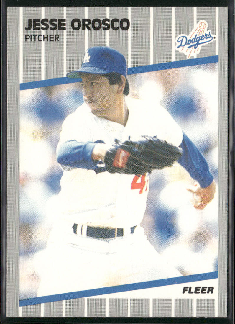 Jesse Orosco 1989 Fleer #68 Los Angeles Dodgers