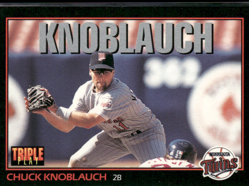 Chuck Knoblauch 1993 Triple Play #48 Minnesota Twins