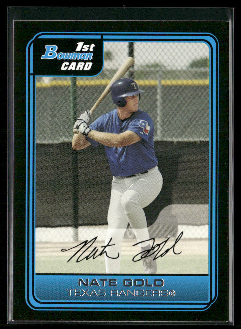 Nate Gold 2006 Bowman Prospects #B94 Texas Rangers