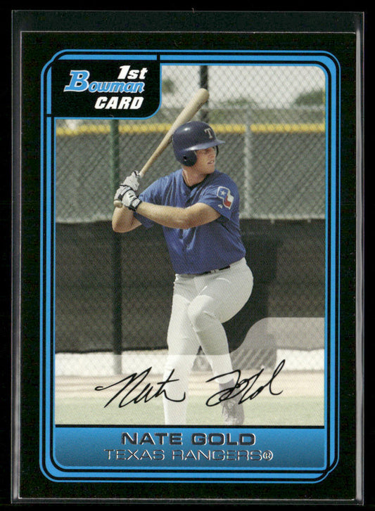 Nate Gold 2006 Bowman Prospects #B94 Texas Rangers