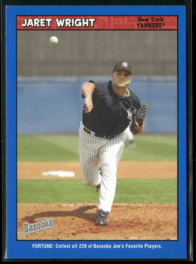 Jaret Wright 2006 Bazooka Blue Fortune #195 New York Yankees