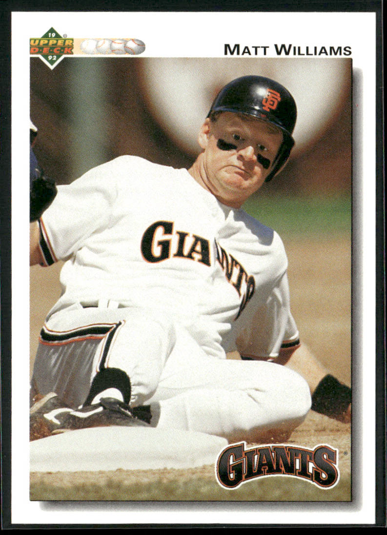 Matt Williams 1992 Upper Deck #154 San Francisco Giants