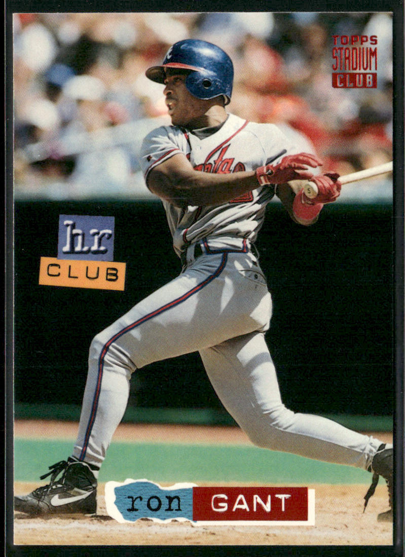 Ron Gant 1994 Stadium Club #260 Atlanta Braves