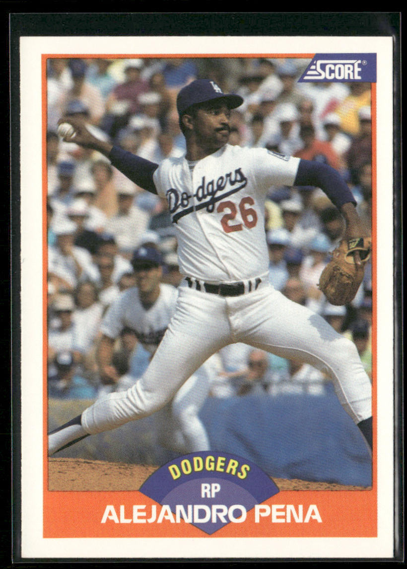 Alejandro Pena 1989 Score #389 Los Angeles Dodgers