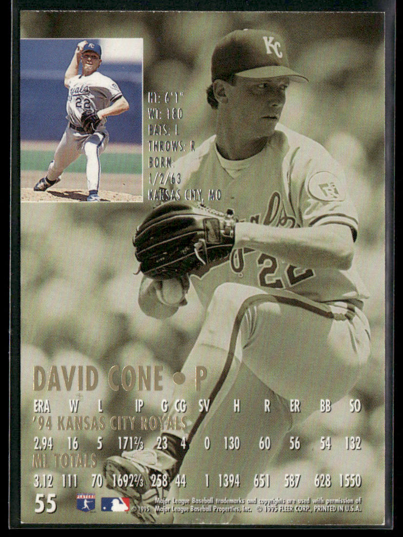 David Cone 1995 Ultra #55 Kansas City Royals
