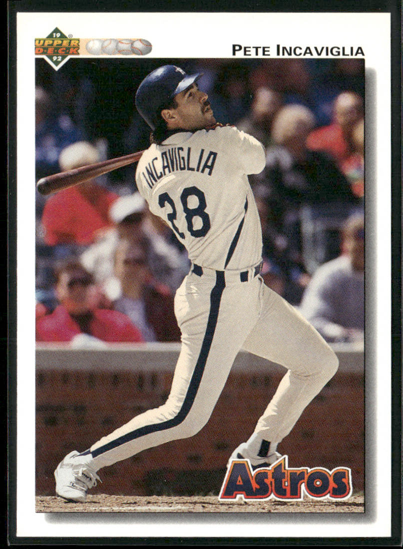 Pete Incaviglia 1992 Upper Deck #759 Houston Astros