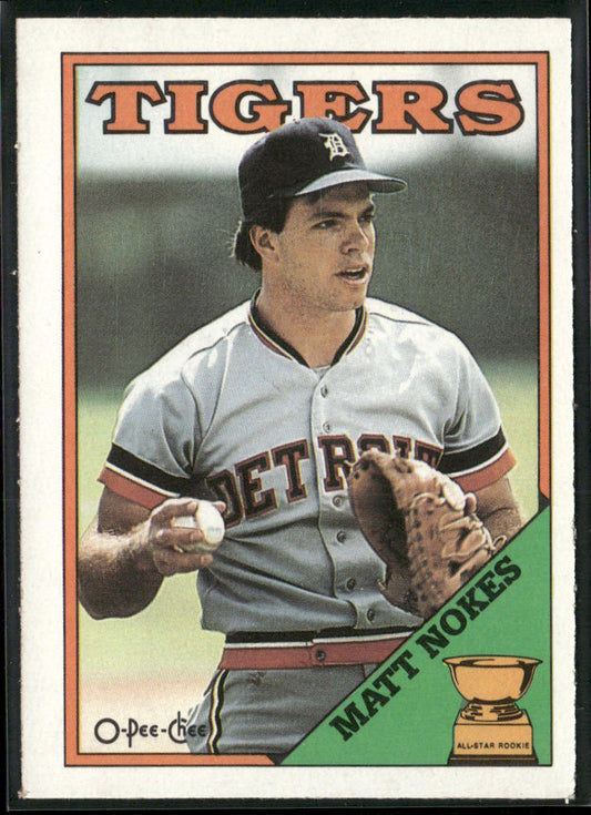 Matt Nokes 1988 O-Pee-Chee #266 RC Detroit Tigers