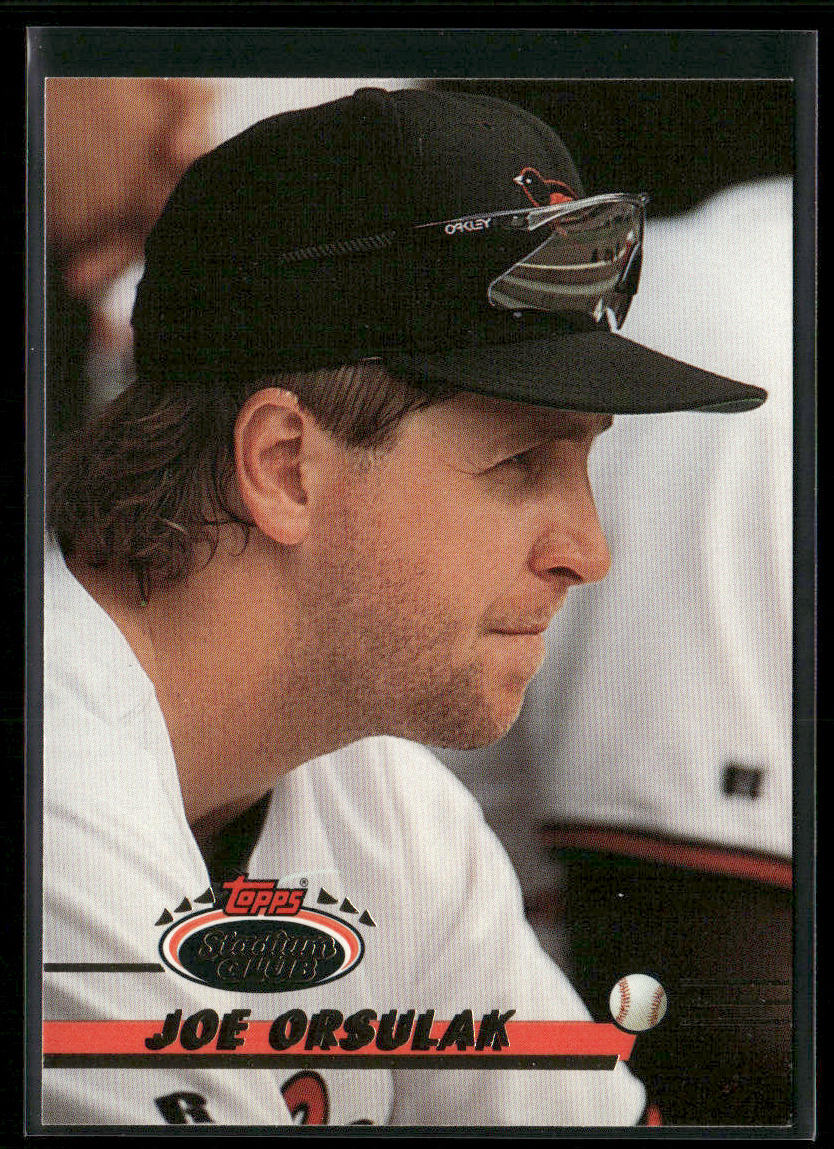 Joe Orsulak 1993 Stadium Club #92 Baltimore Orioles