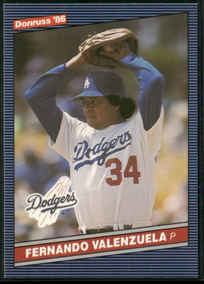 Fernando Valenzuela 1986 Leaf #91 Los Angeles Dodgers