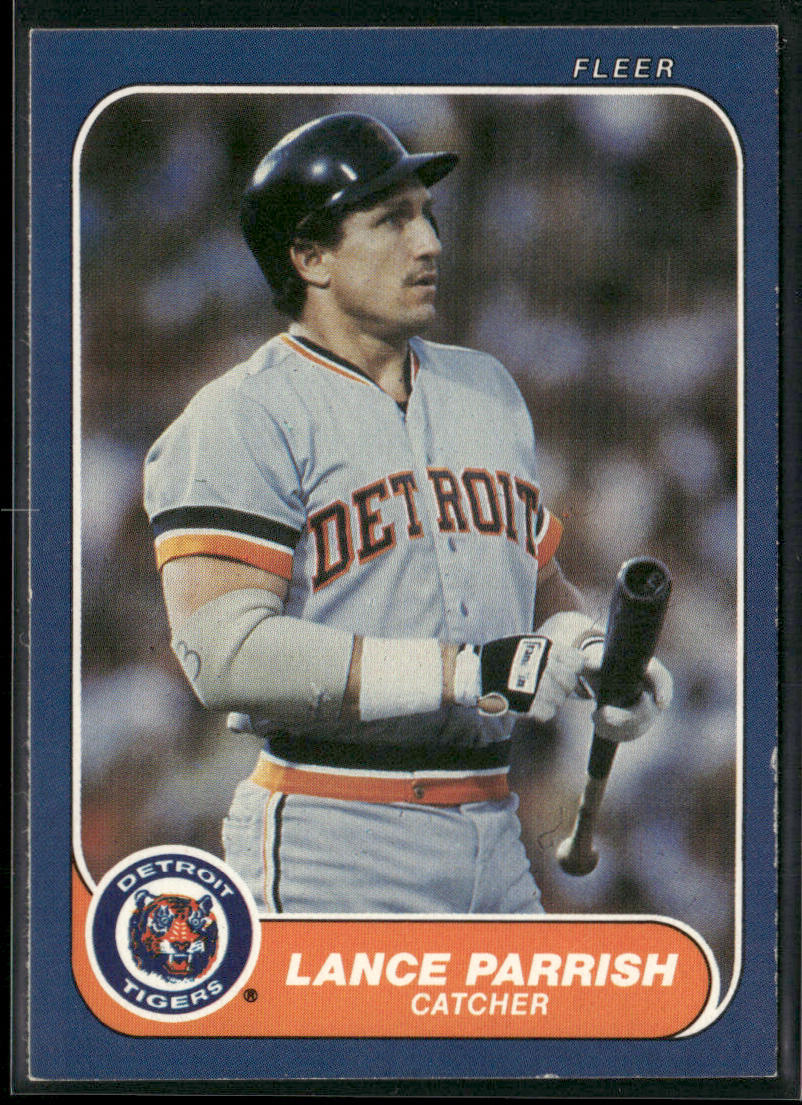 Lance Parrish 1986 Fleer #234 Detroit Tigers