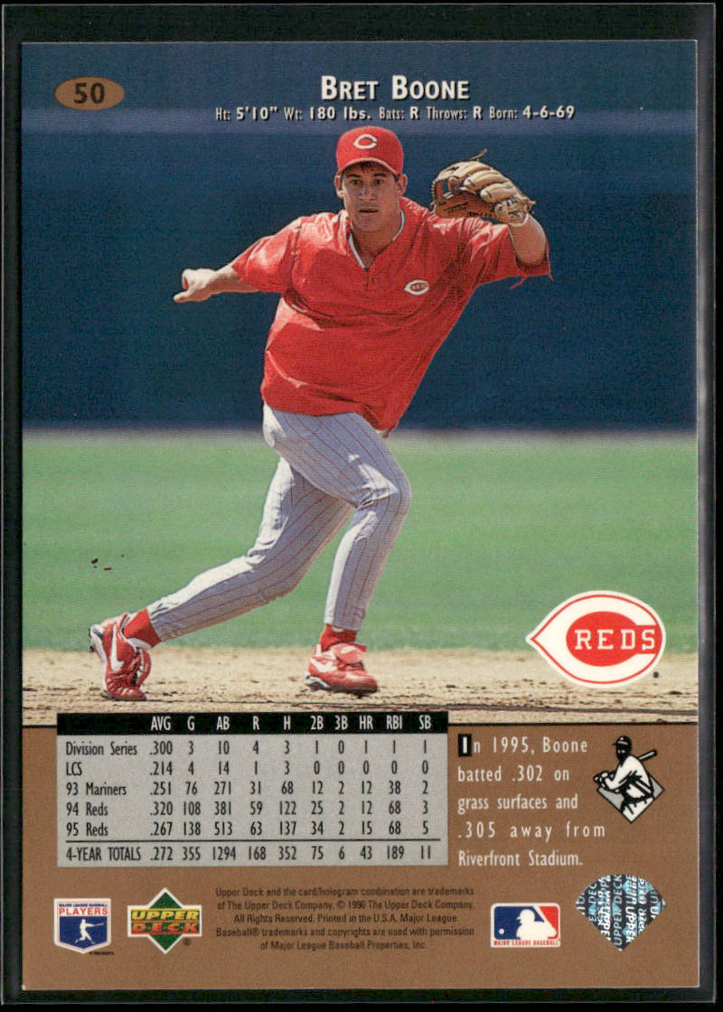 Bret Boone 1996 Upper Deck #50 Cincinnati Reds