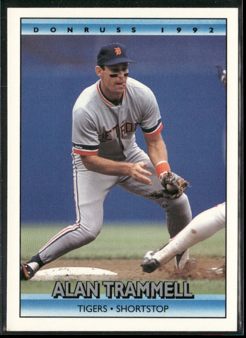 Alan Trammell 1992 Donruss #164b Detroit Tigers