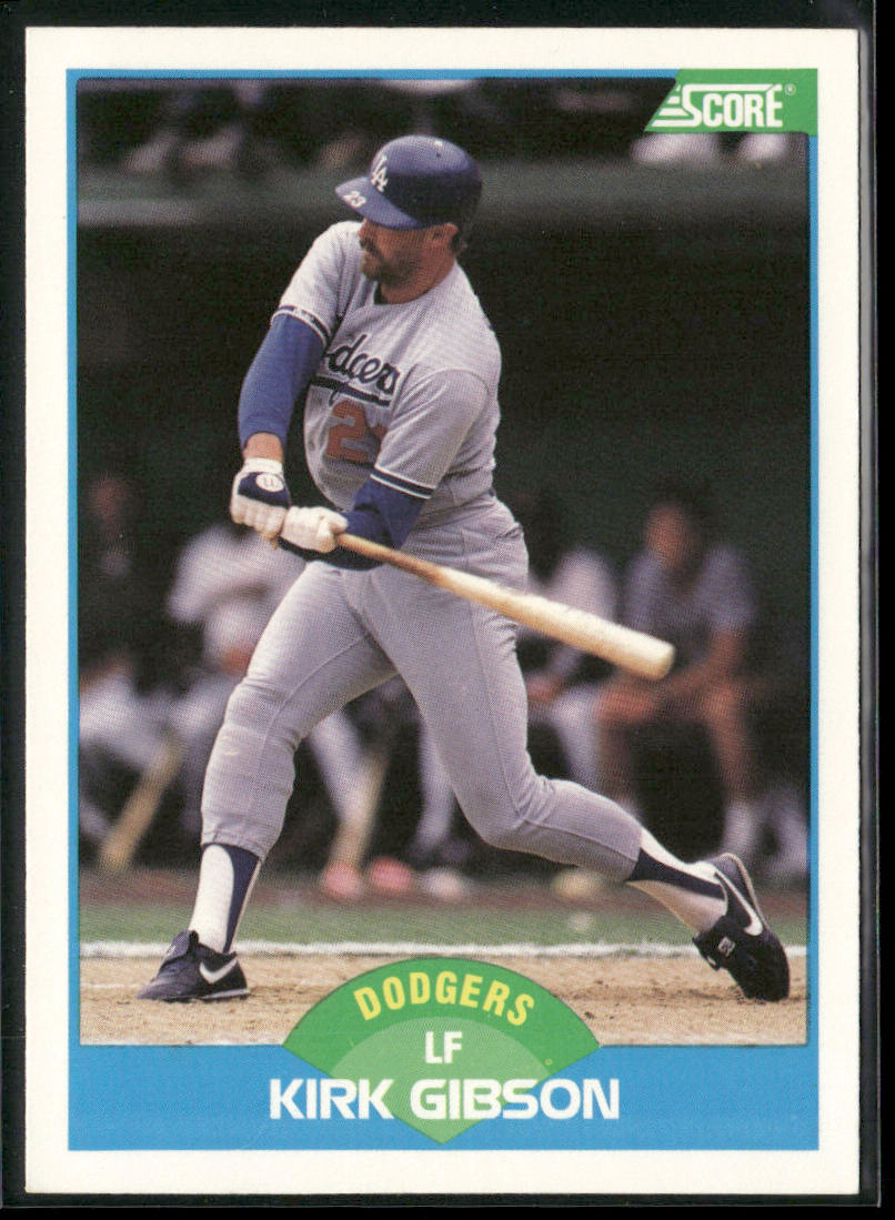 Kirk Gibson 1989 Score #210 Los Angeles Dodgers