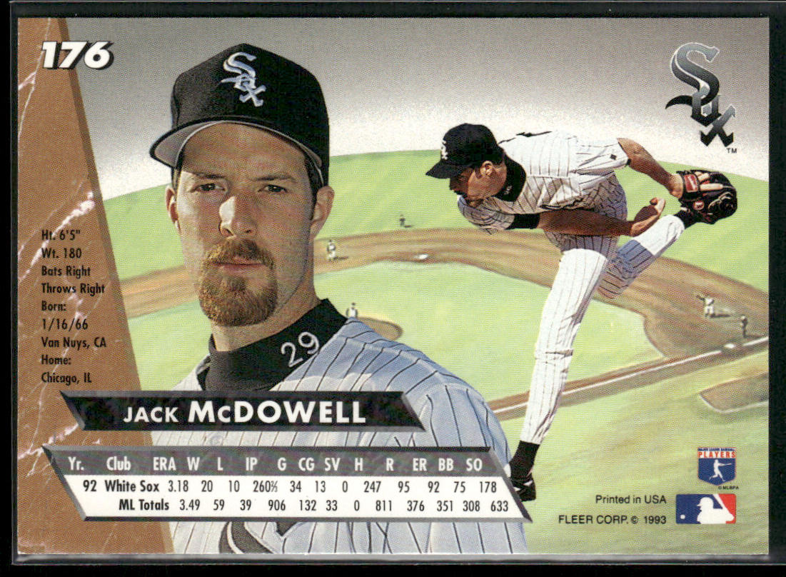 Jack McDowell 1993 Ultra #176 Chicago White Sox